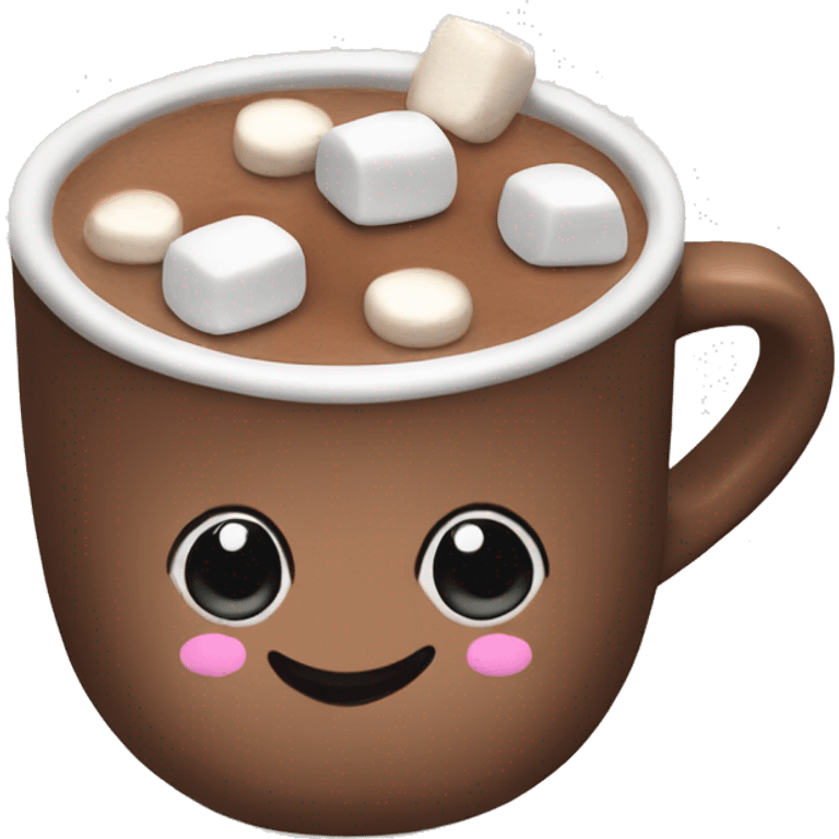 Hot chocolate with marshmallows emoji