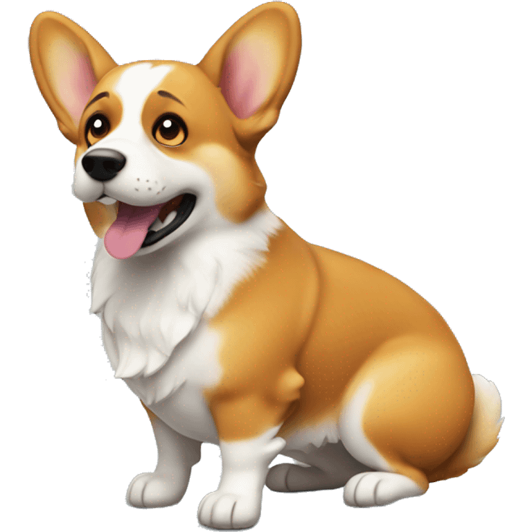 naughty corgi emoji