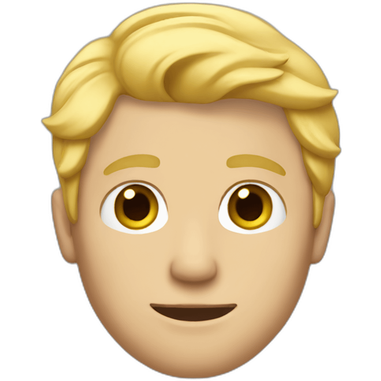 Blond hair man emoji