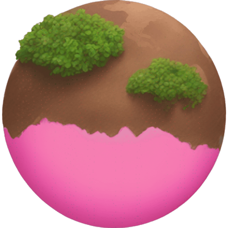 pink earth emoji