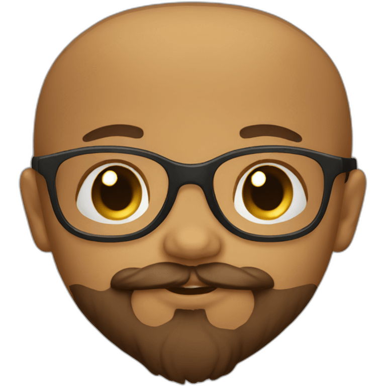 baby with thick glasses and a brown beard emoji