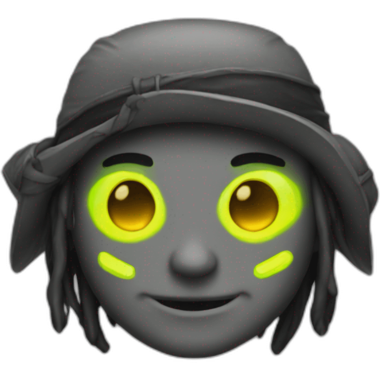 Neon pirate  emoji