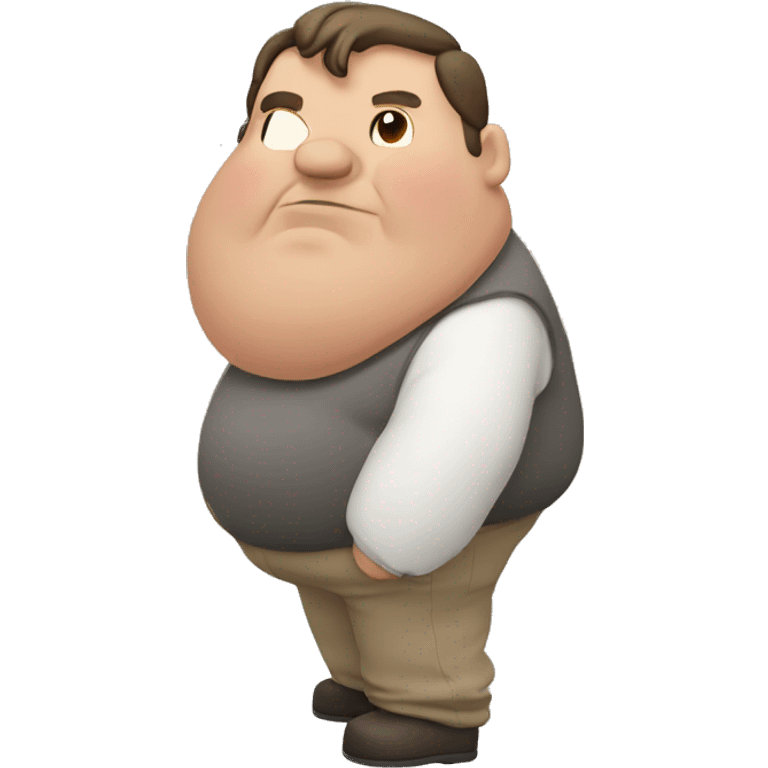 extremely fat man emoji