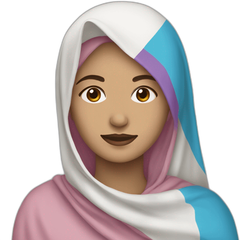 Muslim trans flag emoji