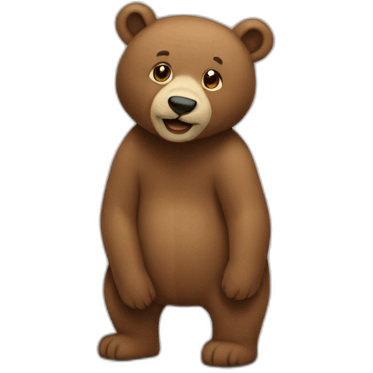 un ours sur un mec emoji