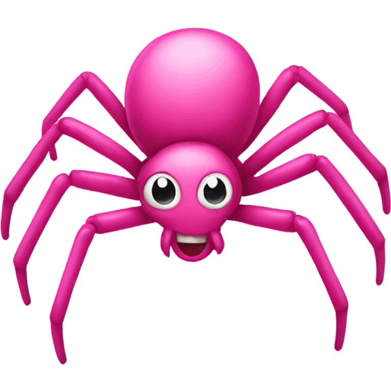 Pink spider emoji