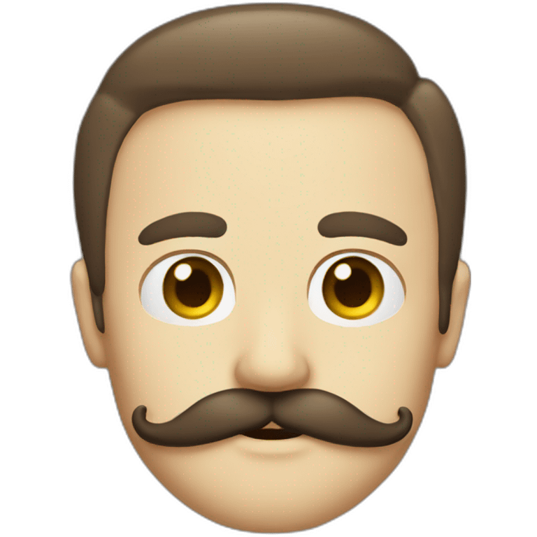 Moustache sans tête emoji