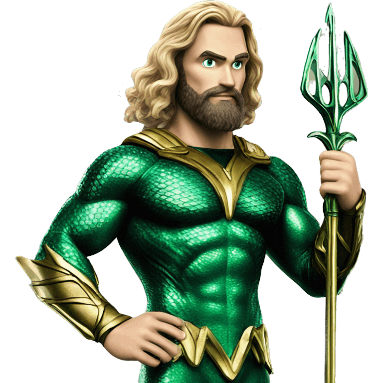 aquaman with comput emoji