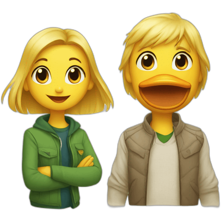 Duck and Lucie emoji