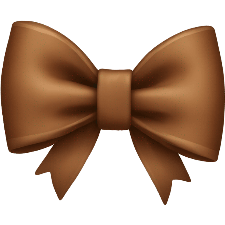 brown bow emoji