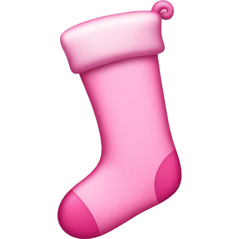 pink stocking with a letter b emoji