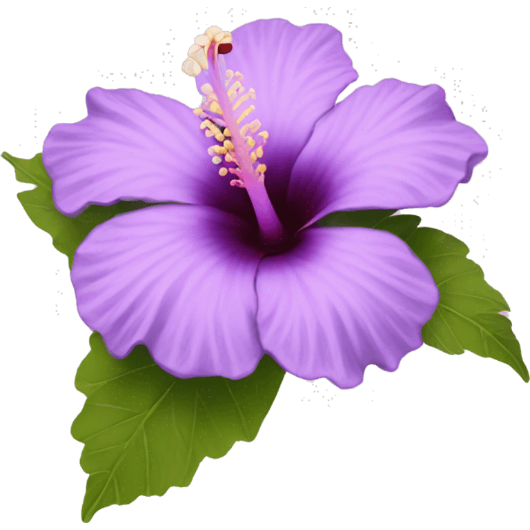 Lilac hibiscus  emoji