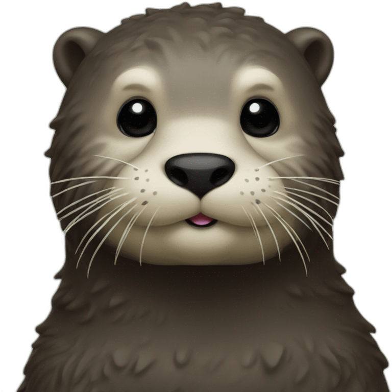 A king Sea otter emoji