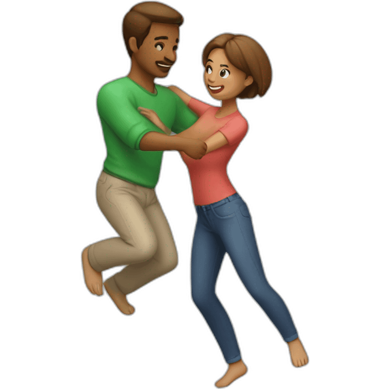 couple-playing-leapfrog-from-front emoji