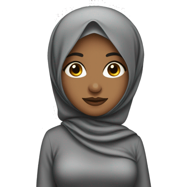 Hijabi girl wearing gown emoji