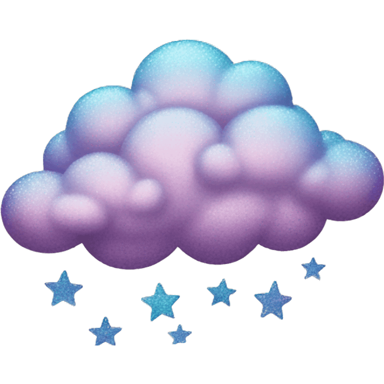 glittery clouds emoji