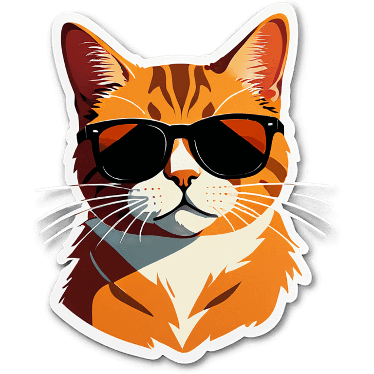 Cat with sunglasses emoji