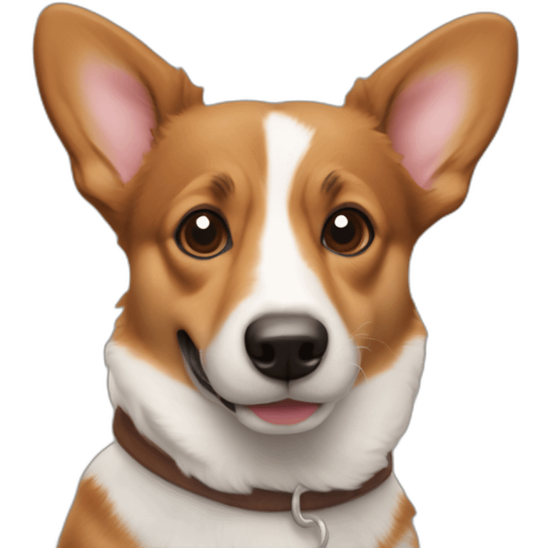 Corgi jack Russel mix all brown emoji