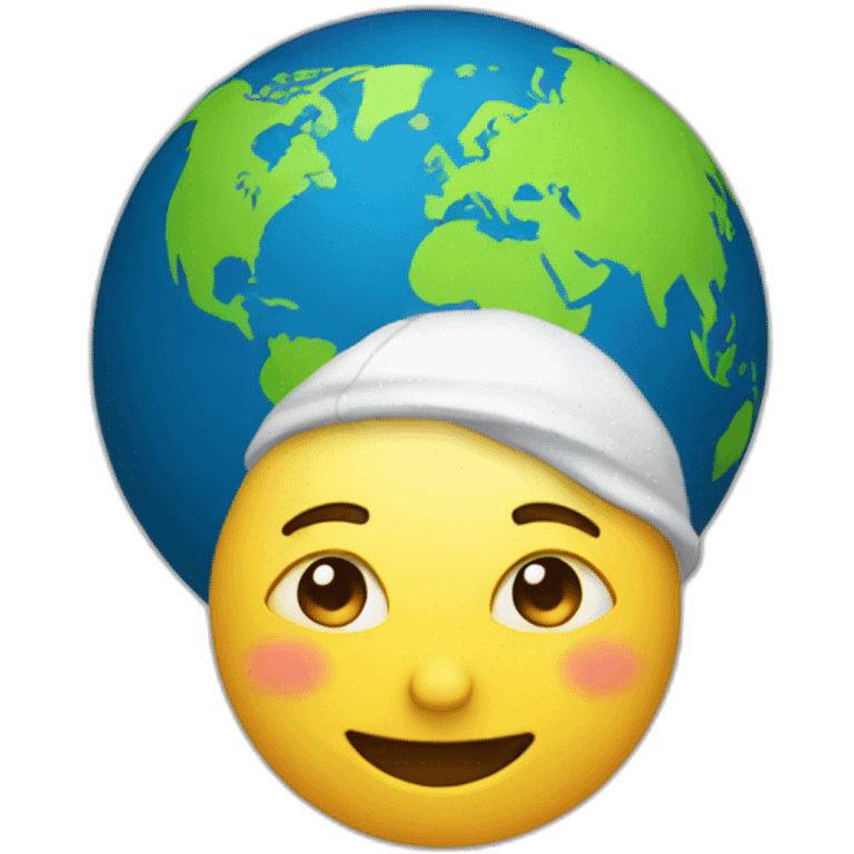 world globe person emoji