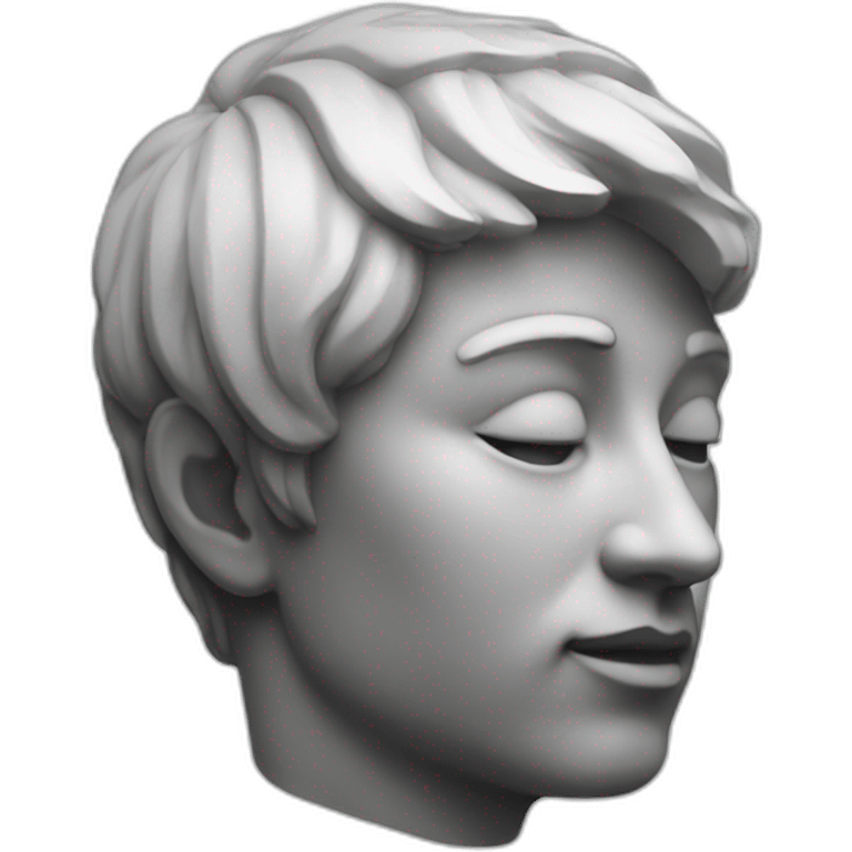 statue face side view emoji