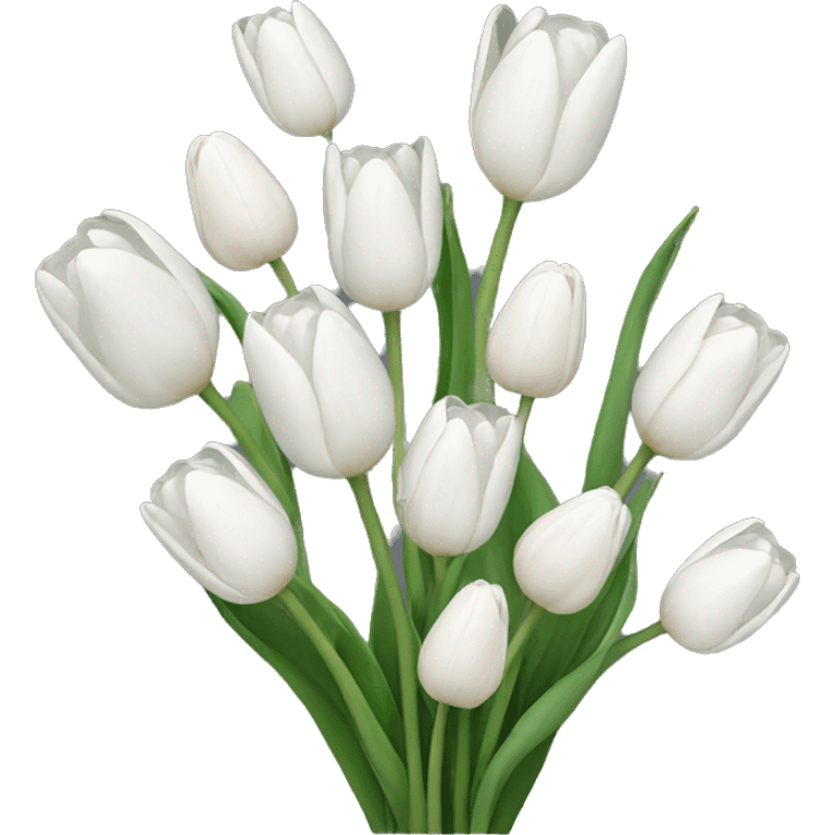 White tulip  emoji