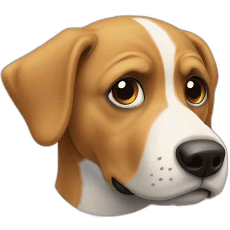 Un chien fou emoji