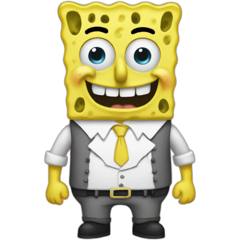 Spongebob wearing à haut emoji