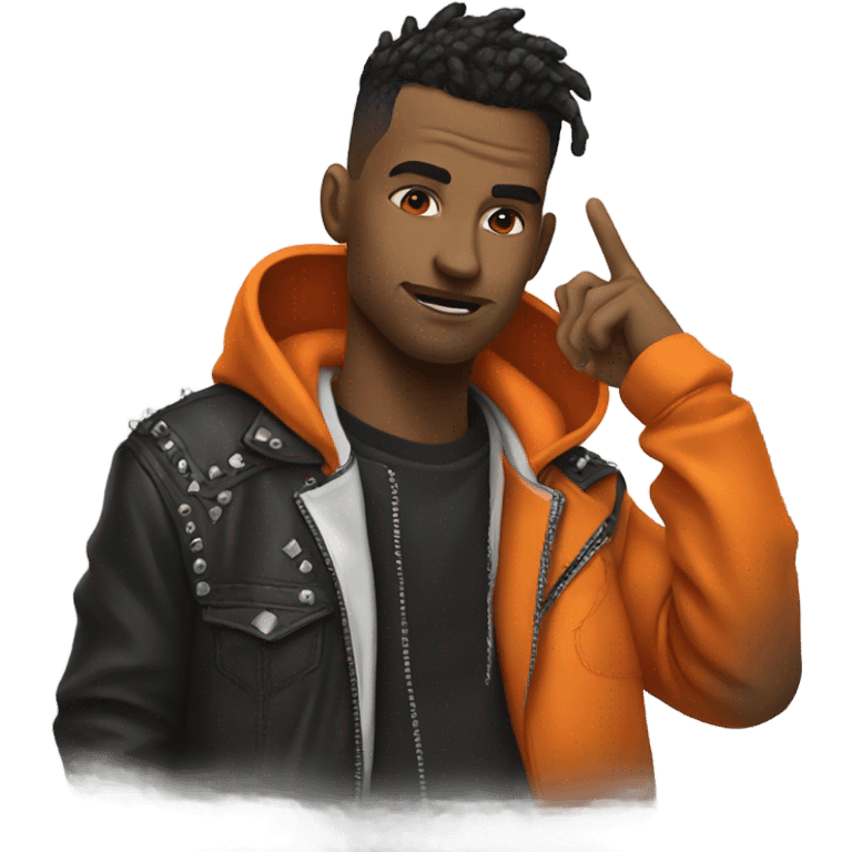 punk and orange hoodie  emoji