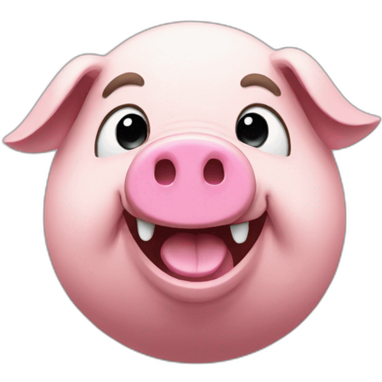 rave pig emoji