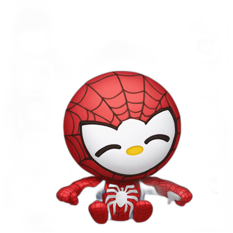 Hello kitty Spiderman emoji