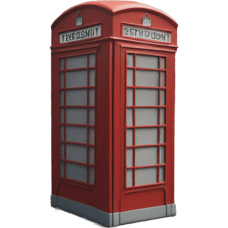 Phone booth England  emoji