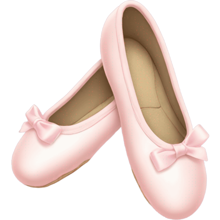 Pale pink ballet shoes emoji