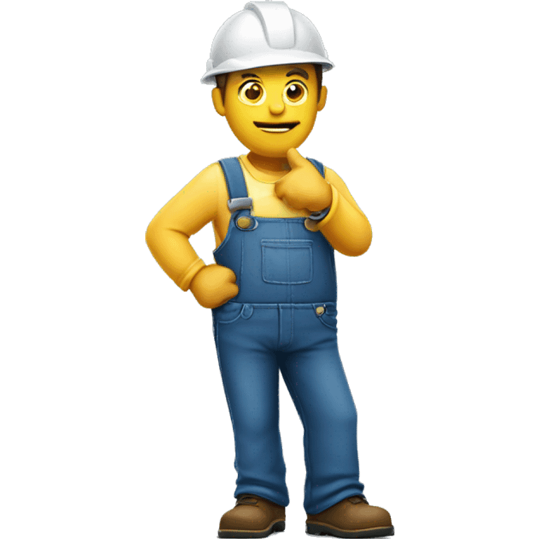 workman shrugging emoji