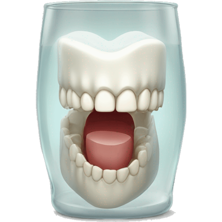 dentures in glass emoji