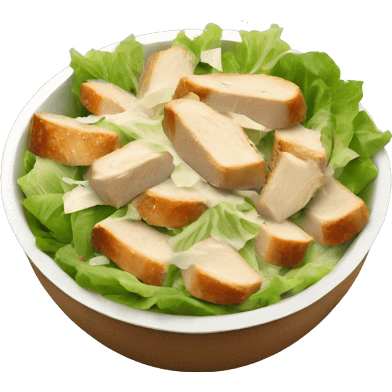 Chicken Caesar salad  emoji