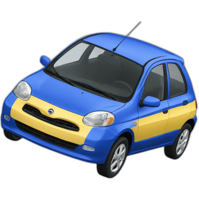 Nissan march 2002 blue emoji