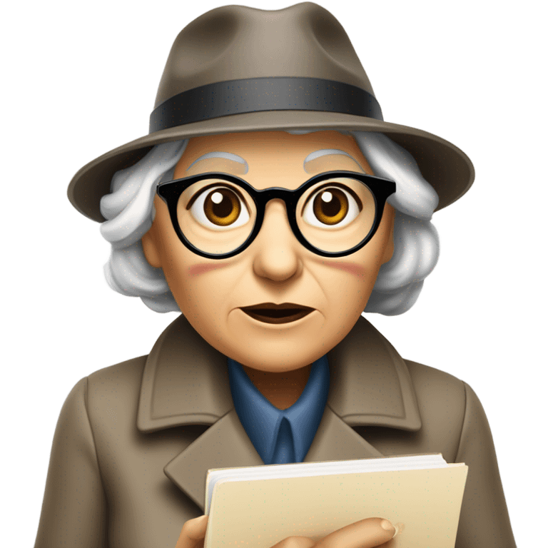 grandma investigator emoji