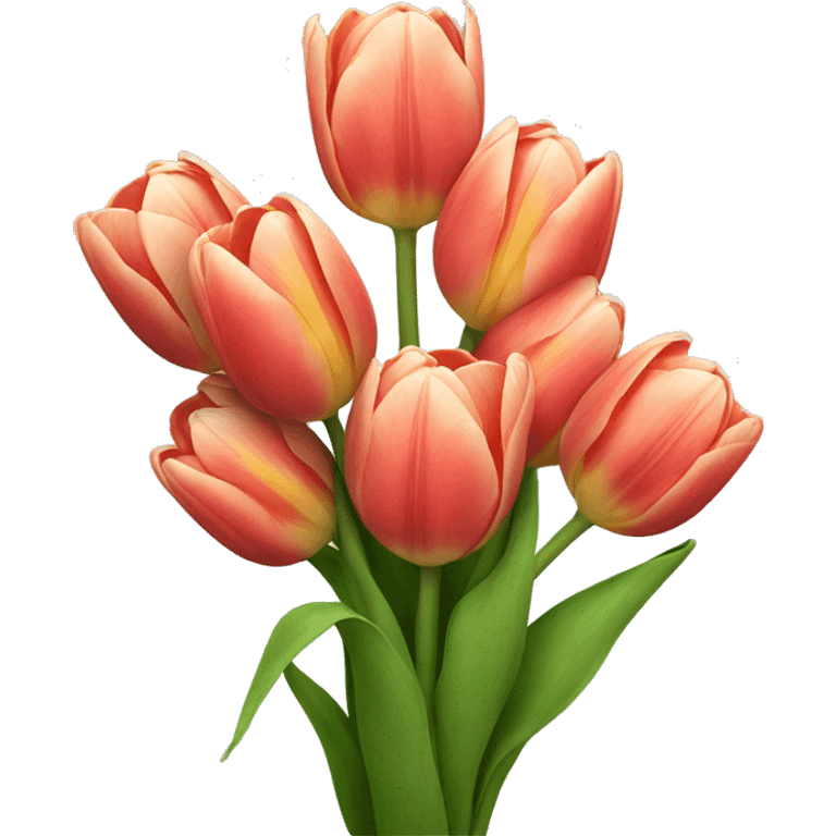 Tulip bouquet emoji