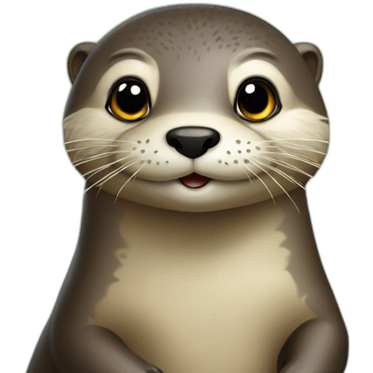 Loutre sur tortu emoji