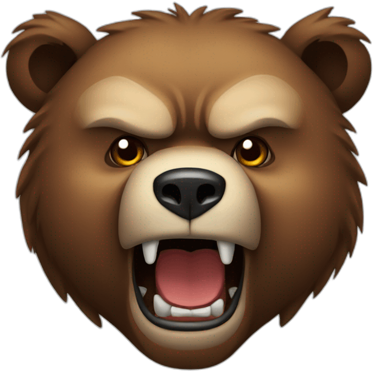 Bear, Angry emoji