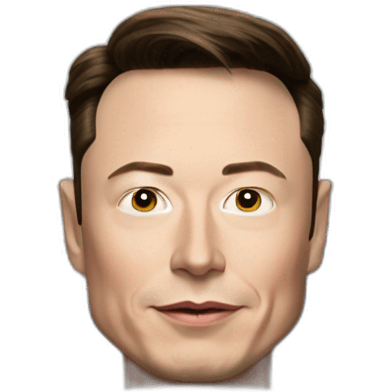 elon musk in a tesla emoji