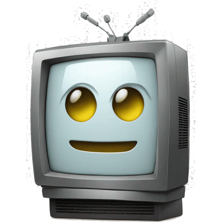 robot in a tv emoji