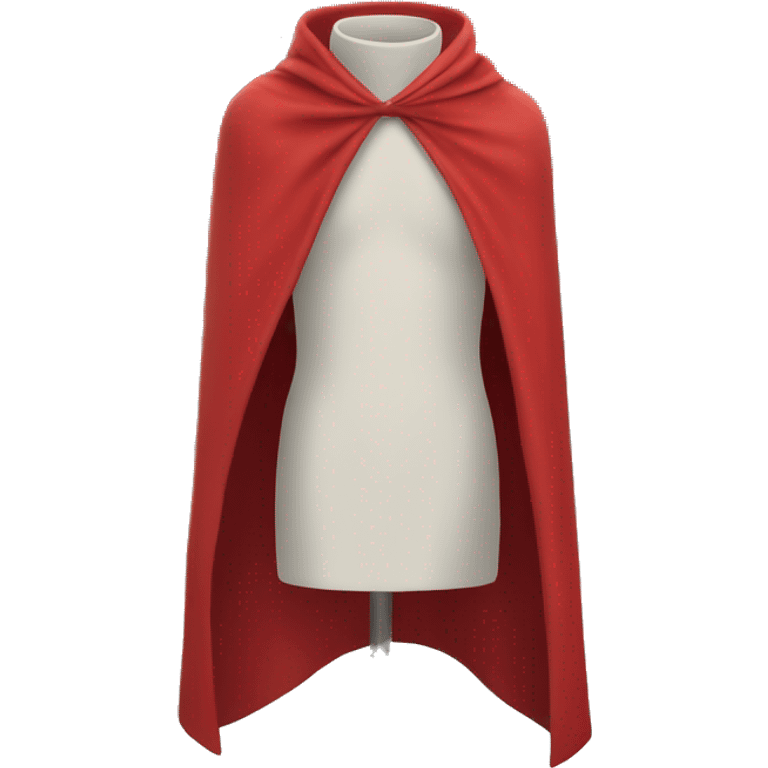 faceless mannequin red  cape emoji