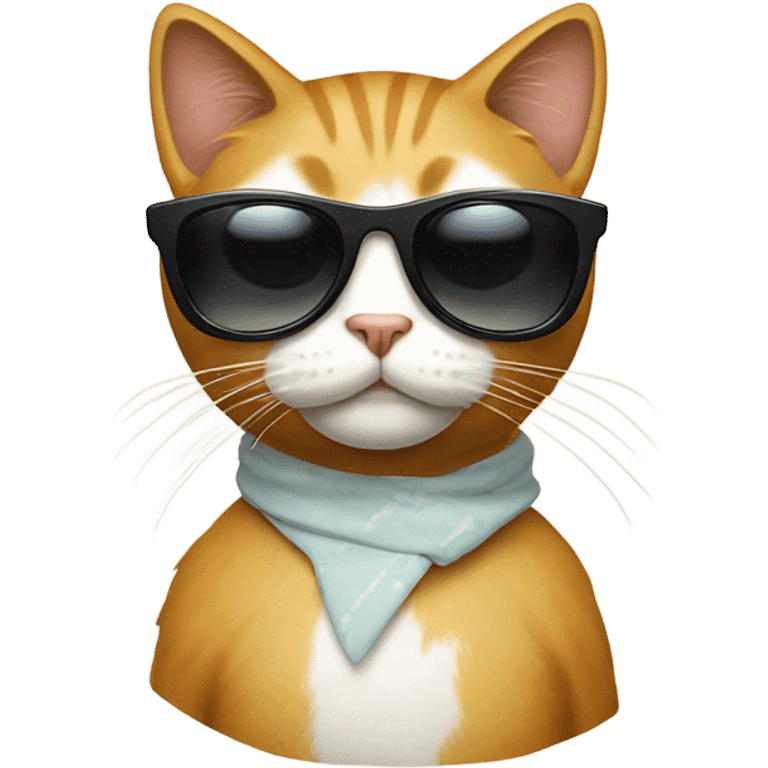 Cat with sunglasses emoji