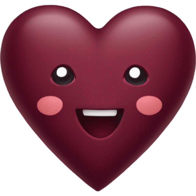 Maroon heart with sparkles around it  emoji