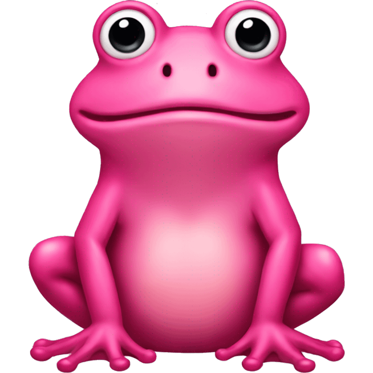 Pink frog emoji