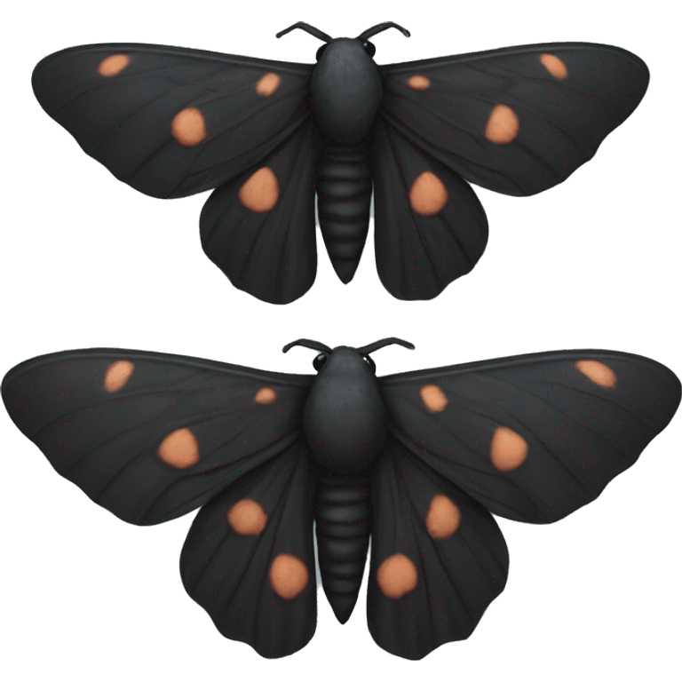 Black moth  emoji