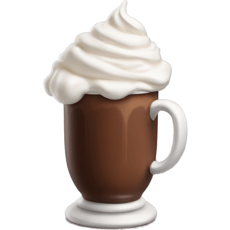 Hot chocolate with whipped cream emoji