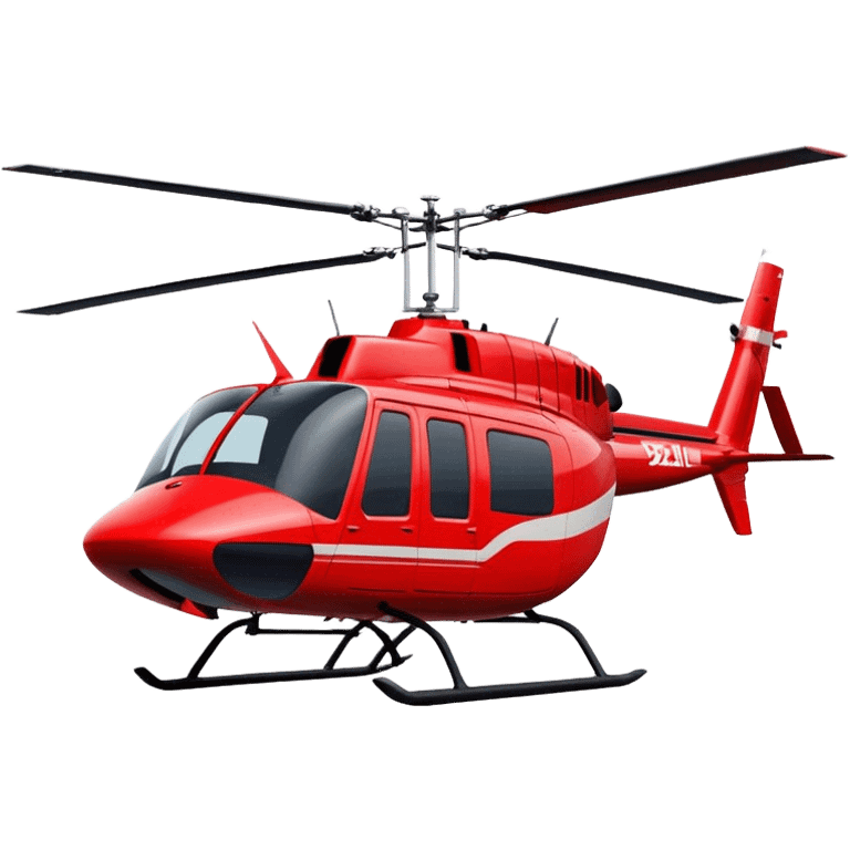 Bell 206 - Bell Helicopter (Model Year: 2021) (Iconic colour: Red) emoji