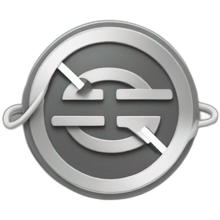 gray tether coin retro emoji